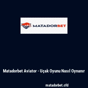 Matadorbet Aviator - Uçak Oyunu Nasıl Oynanır